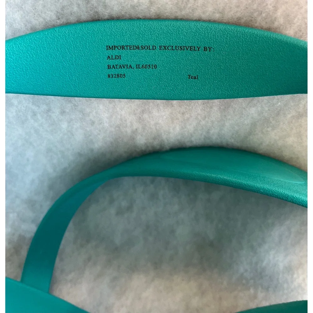 ALDI Teal Tote Bag Bucket Style Beach Pool Poolside‎ Travel Casual